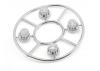 Axial Hub Cover Set - Satin Chrome (4)