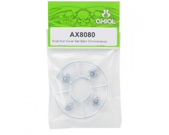 Axial Hub Cover Set - Satin Chrome (4)
