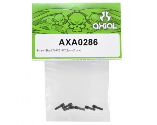Axial Screw Shaft M4x2.5x12mm (6pcs)