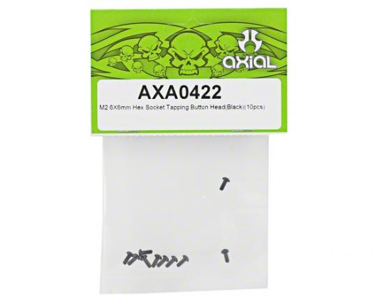 Axial M2.6x6mm Hex Socket Tapping Button Head (Black) (10)