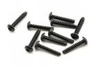 Axial M3x15mm Hex Socket Tapping Button Head (Black) (10)