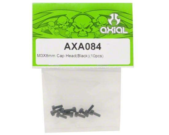 Axial M3x8mm Cap Head (Black Oxide)(10)