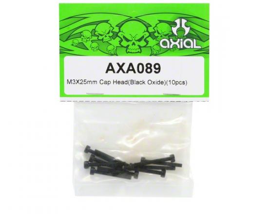 Axial M3x25mm Cap Head (Black) (10)