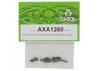 Axial M2.5x12mm Hex Socket Tapping Flat Head (Black) (10)