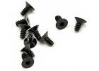 Axial M3x6mm Hex Socket Tapping Flat Head (Black) (10)