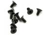 Axial M3x6mm Hex Socket Tapping Flat Head (Black) (10)
