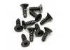 Axial M3x8mm Hex Socket Tapping Flat Head (Black) (10)