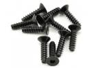 Axial M3x12mm Hex Socket Tapping Flat Head (Black) (10)
