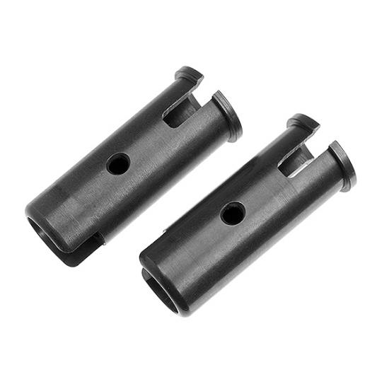 Corally Front Wheel Axle - Chrome Steel - 2 Pcs