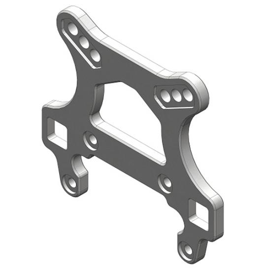 Corally Shock Tower - 4mm - Aluminium - Front - 1 PC