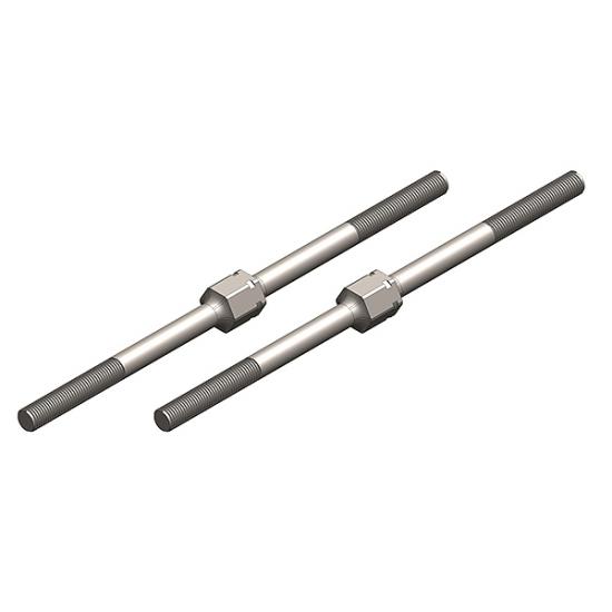 Corally Turnbuckle - M4 - 92mm - Steel - 2 Pcs