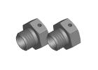 Corally Wheel Hex Adapter - Wide RTR - Aluminium - 2 Pcs