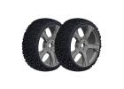 Corally Off-Road 1:8 Buggy Tires - Nin Ja - Low Profile - Glued On BL