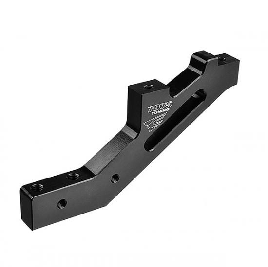 Corally Chassis Brace V2 Front Swiss 7075 T6 Hard Black