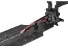 Corally Chassis Brace V2 Rear Swiss 7075 T6 Hard Black Truck