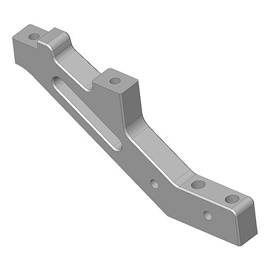 Corally Chassis Brace XTR Front Aluminium - Titanium