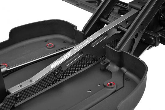 Corally Chassis Stiffener Sheet XTR Rear Graphite 3mm