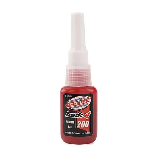 Corally Lock-It 200 - S Crew Fix - Medium - Red - 20Gr