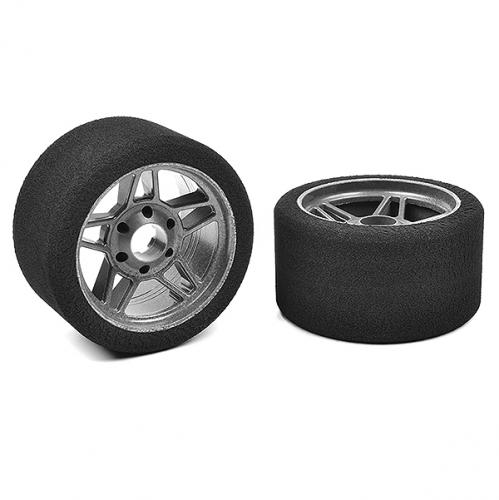 Corally Attack Foam Tires 1:8 Circuit 30Shore Fr Carbon 69mm