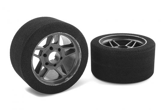 Corally Attack Foam Tires 1:8 Circuit 32Shore Fr Carbon 69mm