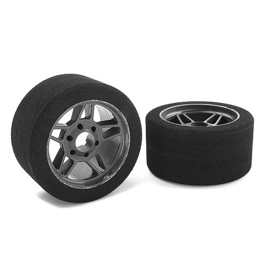 Corally Attack Foam Tires 1:8 Circuit 32Shore Fr Carbon 69mm