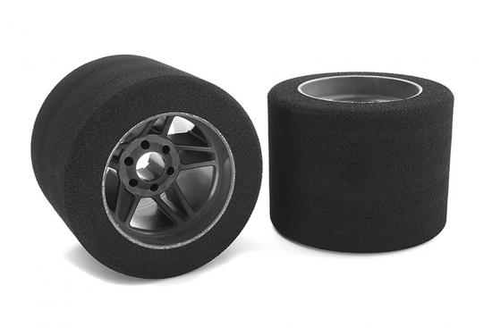 Corally Attack Foam Tires 1:8 Circuit 35Shore Rr Carbon 76mm