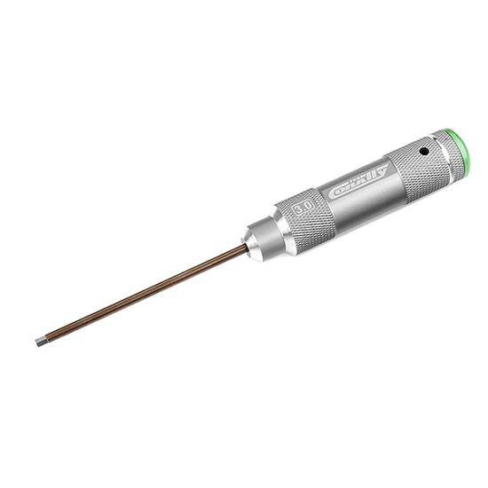 Corally Factory Pro Tool Hardened Tip Aluminium Grip Hex 3.0mm