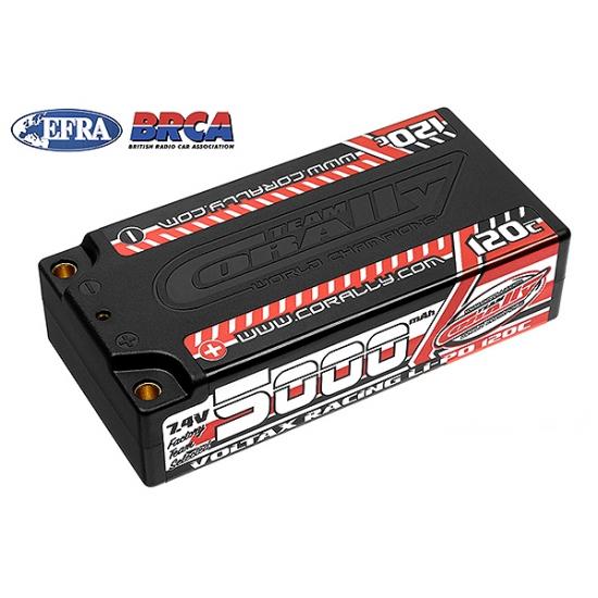 Corally Voltax 120C LiPo Battery - 5000Mah - 7.4V - Shorty