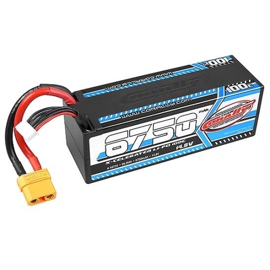 Corally X-Celerated 100 C Lipo Battery - 6750 Mah - 14