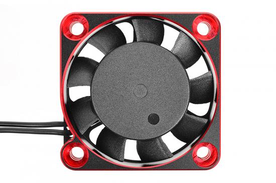 Corally Ultra High Speed Alloy Cooling Fan - 40mm 6-8.4V - Black/Red