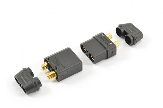 eTronix Centro XT90 Black Connector (Male/Female)
