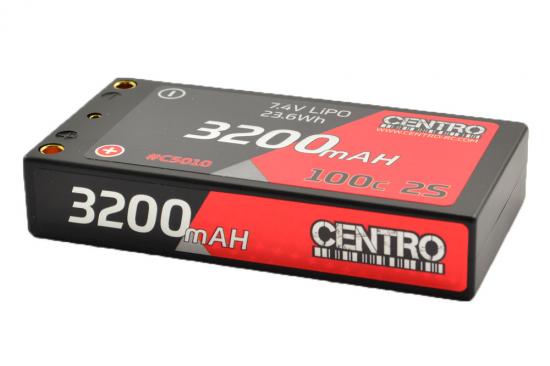 Centro 2S 3200mAh 7.4V 100C Hard Case Shorty LiPo