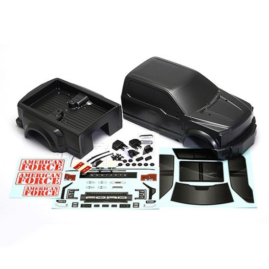 CEN Ford F-450 Sd Complete Body Set (Grey Titanium)