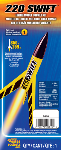 Estes Rocket Kit 220 Swift - Skill Level 1