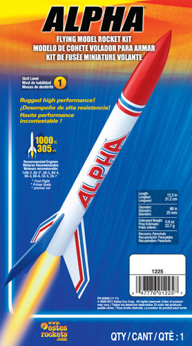 Estes Rocket Kit Alpha - Skill Level 1