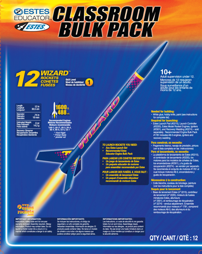 Estes Rocket - Wizard (12pk) - Skill Level 1