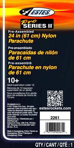 Estes Parachute - 605mm (24 Inch)