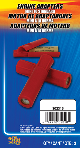 Mini to Standard Engine Adapter ** CLEARANCE **