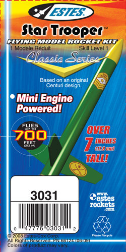 Estes Rocket - Star Trooper (Classic) Skill Lvl 1