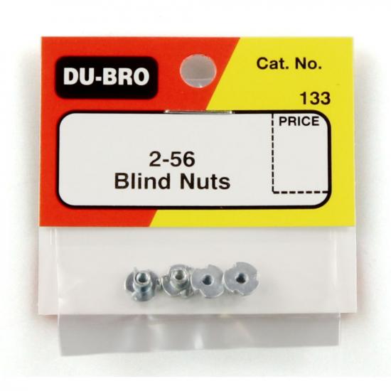Dubro DB133 Blind Nuts 2-56 (4 Pcs) ** CLEARANCE **