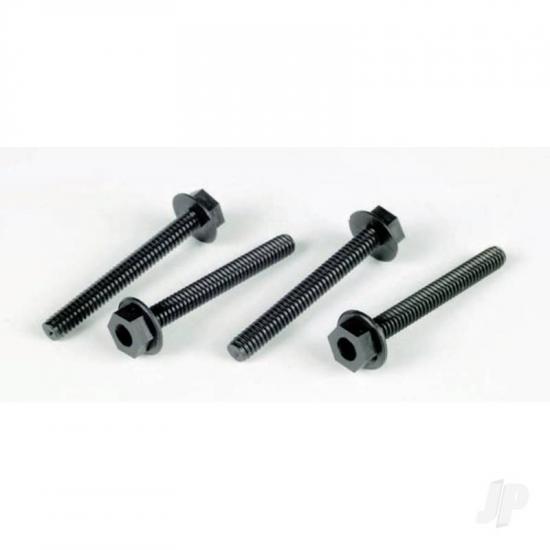 Dubro 1/4-20 x 3in Nylon Wing Bolts (4 pcs per package)