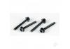 Dubro 1/4-20 x 3in Nylon Wing Bolts (4 pcs per package)
