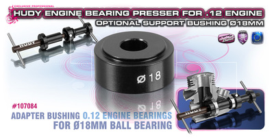 Hudy Support Bushing O18 For .12 Engine