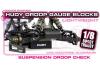 Hudy Chassis Droop Gauge Support Blocks (30mm) For 1:8 Off Road LW (2)