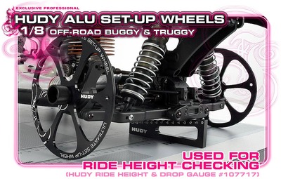 Hudy Alloy Set Up Wheels for 1:8 Off Road