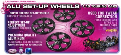 Hudy Alloy Set Up Wheels for 1:10 Rubber Tyres (4)
