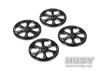 Hudy Alloy Set Up Wheels for 1:10 Rubber Tyres (4)