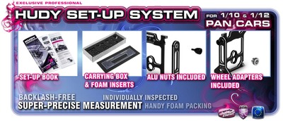 Hudy Universal Exclusive Set Up System For 1:10 & 1:12 Pan Cars