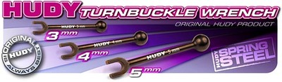 Hudy Spring Steel Turnbuckle Wrench - 3mm