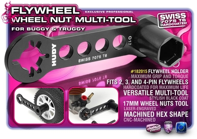 Hudy 1:8 Off-Road Flywheel/Wheel Nut Multi-Tool